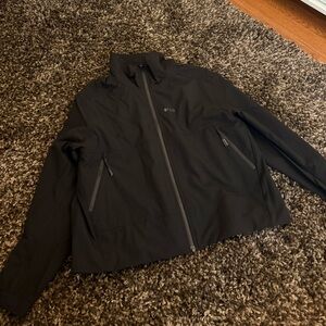 Figs Black Windbreaker Jacket